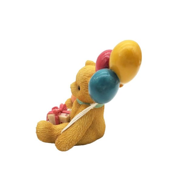 Cherished‎ Teddies Nina Birthday Bear 215864 Girl with Balloons Figurine Vintage - Picture 2 of 7